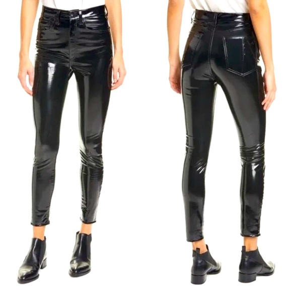 Rag & Bone‎ Vinyl High Rise Skinny Ankle Sz 28 - Picture 1 of 16